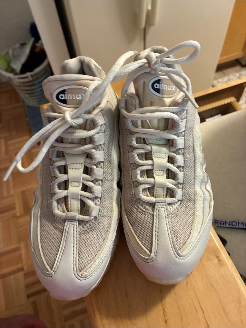 Nike Light Cream/White Air Max 95 Sneakers